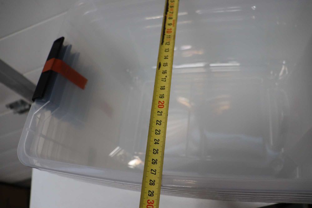 6 бр. пластмасови кутии за съхранение с капак, кутии с прозрачен капак