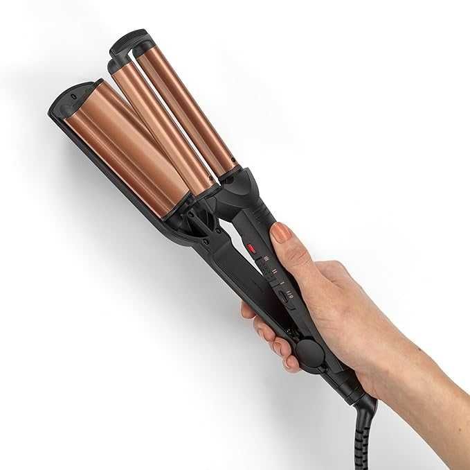 Тройна маша за къдрене на коса BaByliss Deep Waves W2447E до 200°C