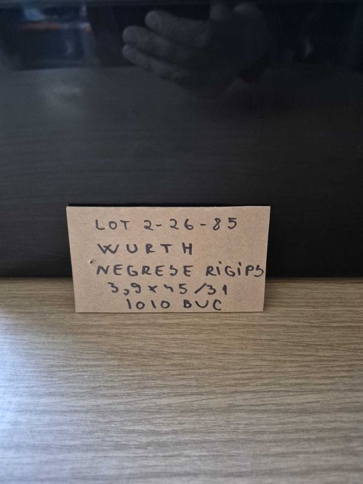 wurth negrese rigips 3,9x45/31 - 1010 bucati - lot 2-26-85