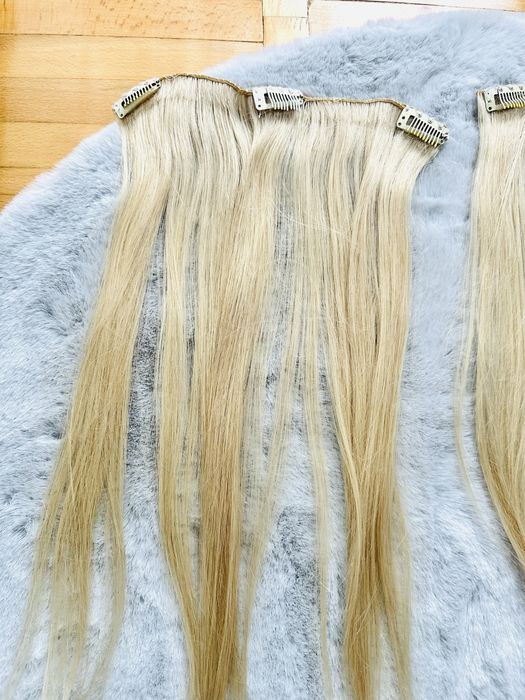 Vând extensii păr natural blond