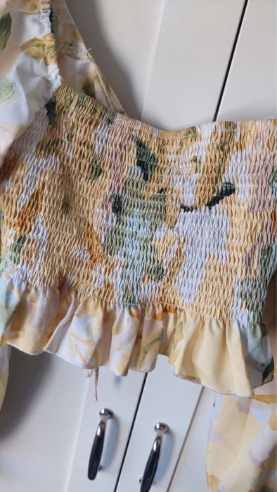 Bluza top cu print floral