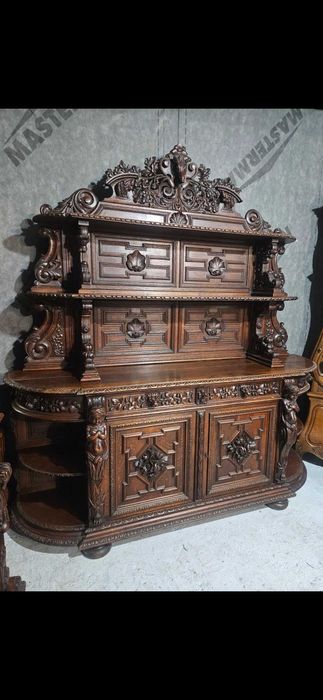 Credent antic din lemn masiv Napoleon lll