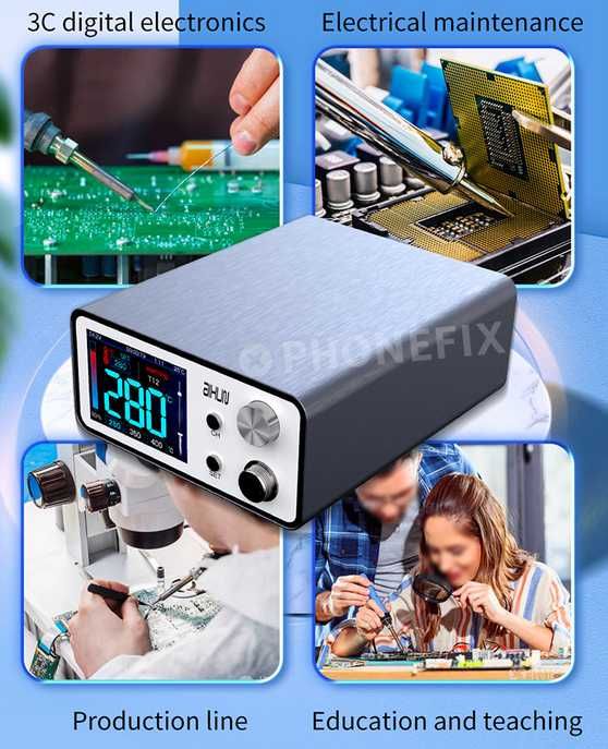 Statie de lipit profesionala AIXUN T3A 200W, cu maner T245 Eeprom auto