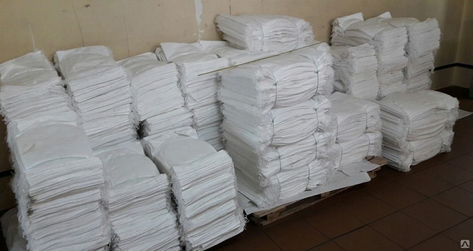Продам мешки белые полипропиленовые плотные Размер 55×105