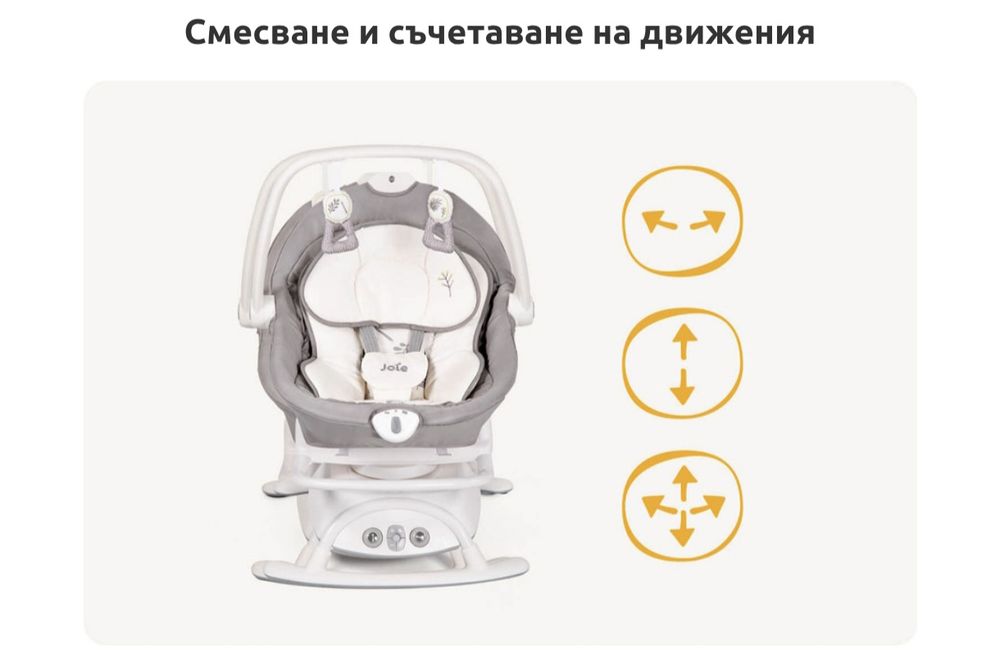 Чисто нова, Joie Sansa 2 in 1 бебешка люлка