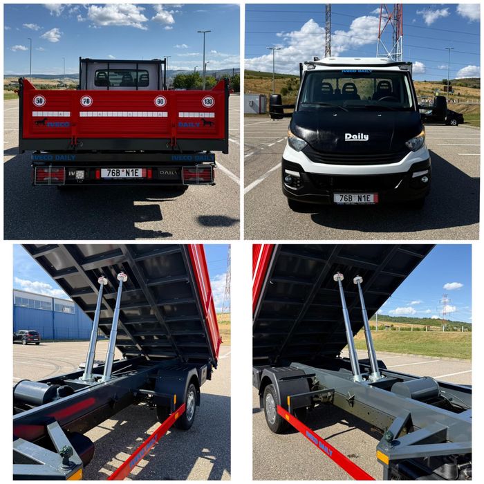Iveco Daily Basculabil pe Cutie 50c15 35c15 50c18 21 Mercedes Sprinter VW LT 46 519 518 Ford Renault Fiat Oblon Automat AC Climă Tank