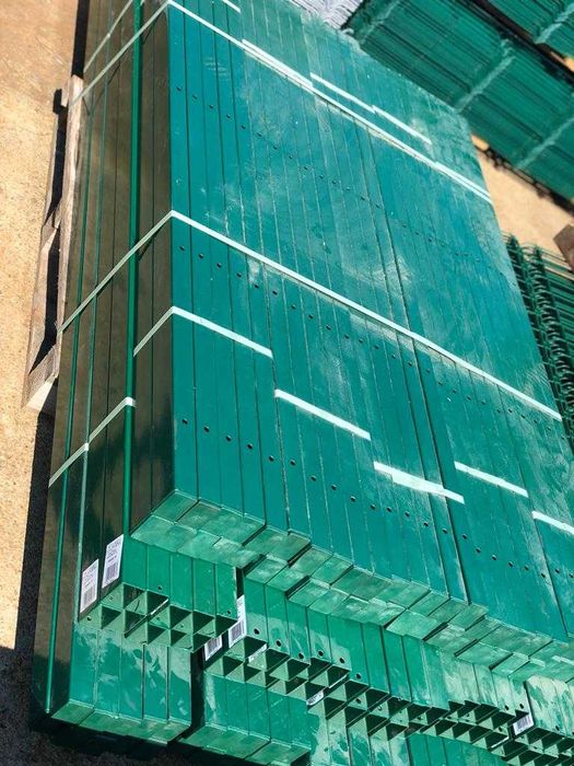 Panou gard bordurat zincat verde