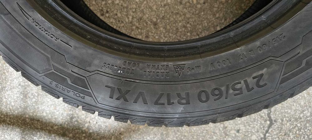 Vand anvelope de iarna Barum Polaris 215/60 R17 VXL M&S Radial Tubeless putin folosite