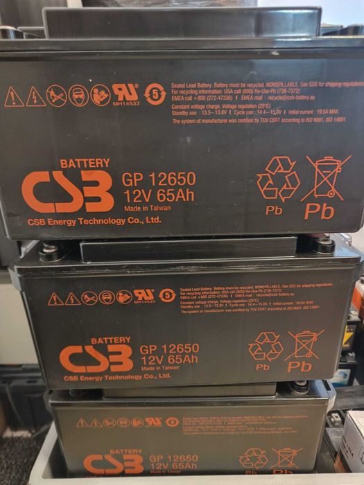 Acumulatori stationari AGM 65-100ah, baterii panou solar, UPS centrala