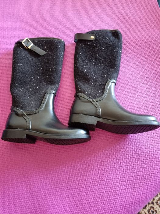 Cizme NOI, cauciuc și pâslă, fete