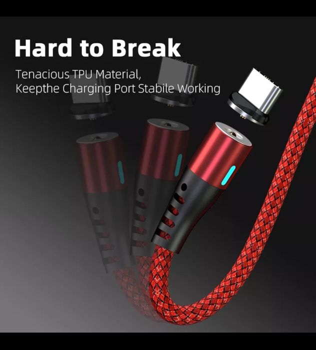 Cablu Magnetic Adaptor Micro Usb tip C Tel Tableta Samsung Auto