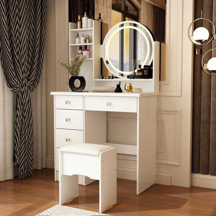 Туалетный столик с зеркалом на  LED-подсветки стол для макияжа