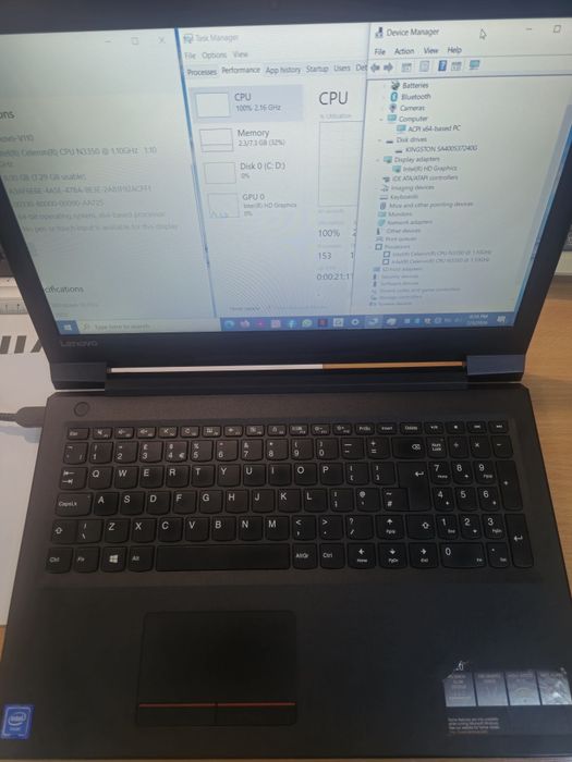 Lenovo V110 cu 8GB RAM , 240GB SSD , HD Graphics , Celeron N3350..19.