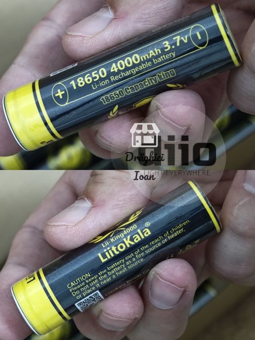 Acumulator 18650 LiitoKala PREMIUM+ HighDrain 10A Li-ion 4000mAh REAL