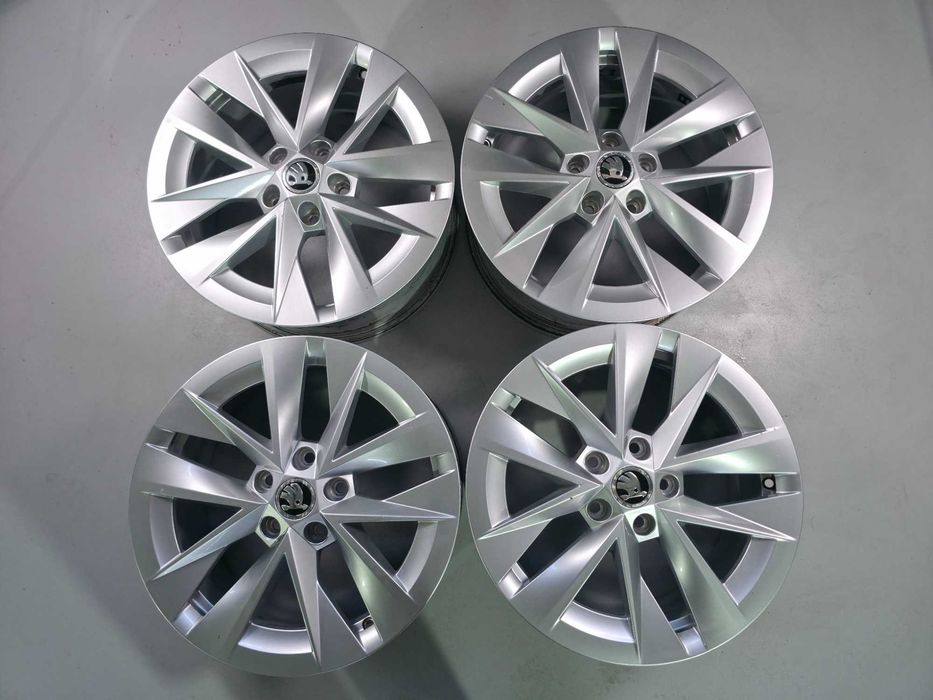 4 Jante Aliaj 5x112 17'' 7J ET 46 OEM Skoda Octavia 4 Superb Karoq Kodiaq / VW Passat Touran Sharan Golf Tiguan Caddy / SEAT CUPRA