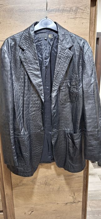 Кожено мъжко сако