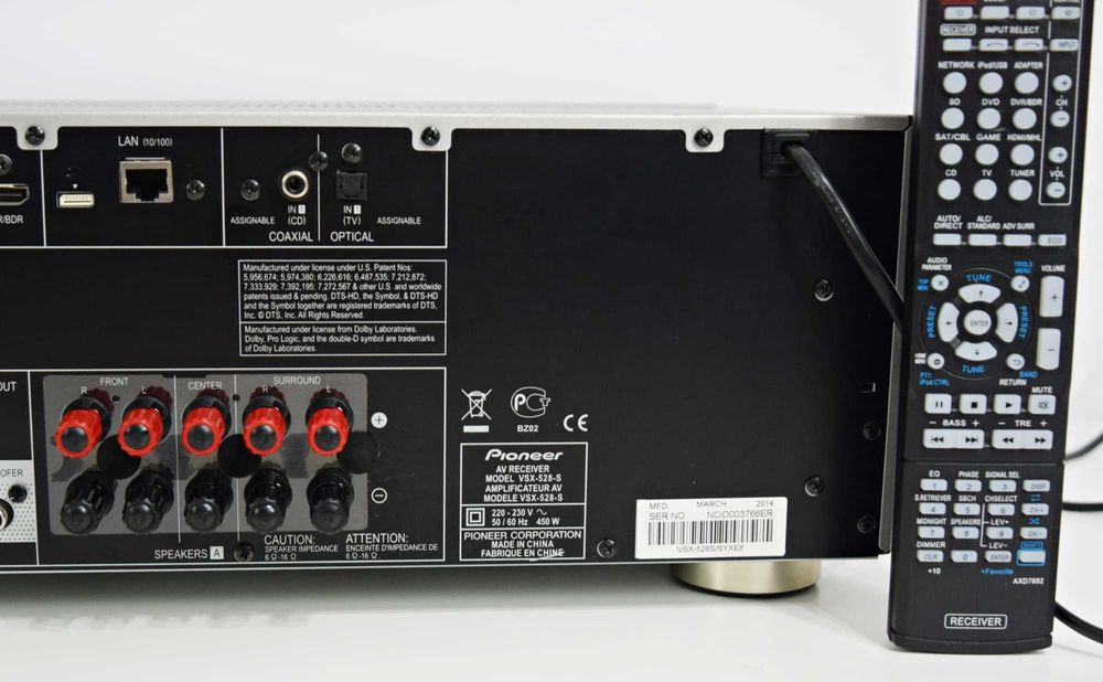 Amplificator 5.1 Pioneer VSX-528-S, Receiver, HDMI
