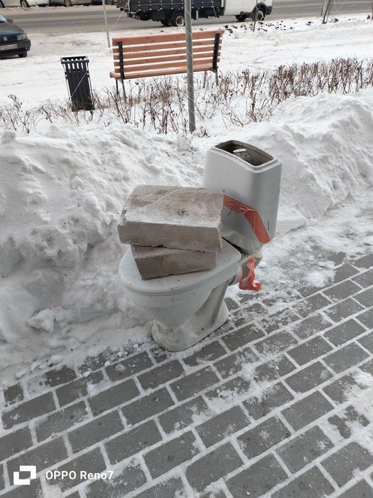 Унитаз строительный