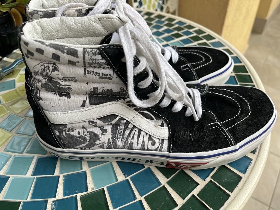 Vans  високи маратонки от естествена кожа и велур