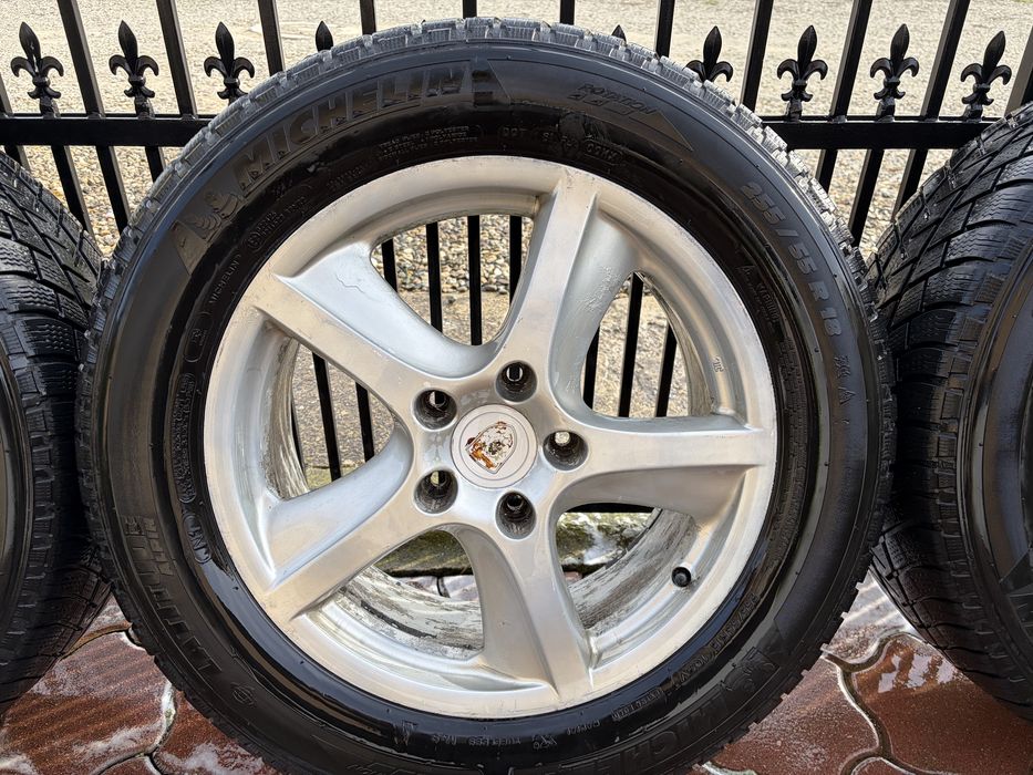 Jante/Cauciuri iarna Michelin Touareg Audi Porsche 5x130 R18 255/55/18