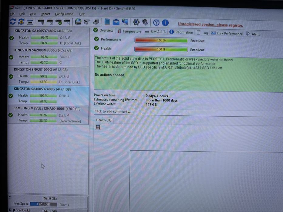 SSD Sata Kingston 480GB