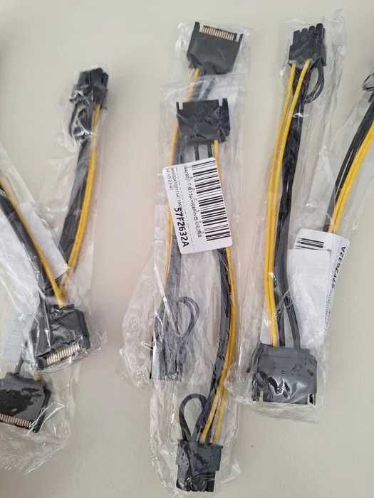 Cablu adaptor pentru alimentare placa video PCI-E 6 pini si 8 pini