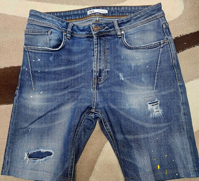 Мъжки дънкови къси панталони ZARA