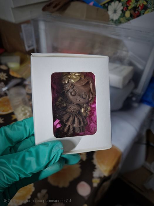 Шоколадные бонбоньерки в форме девочек