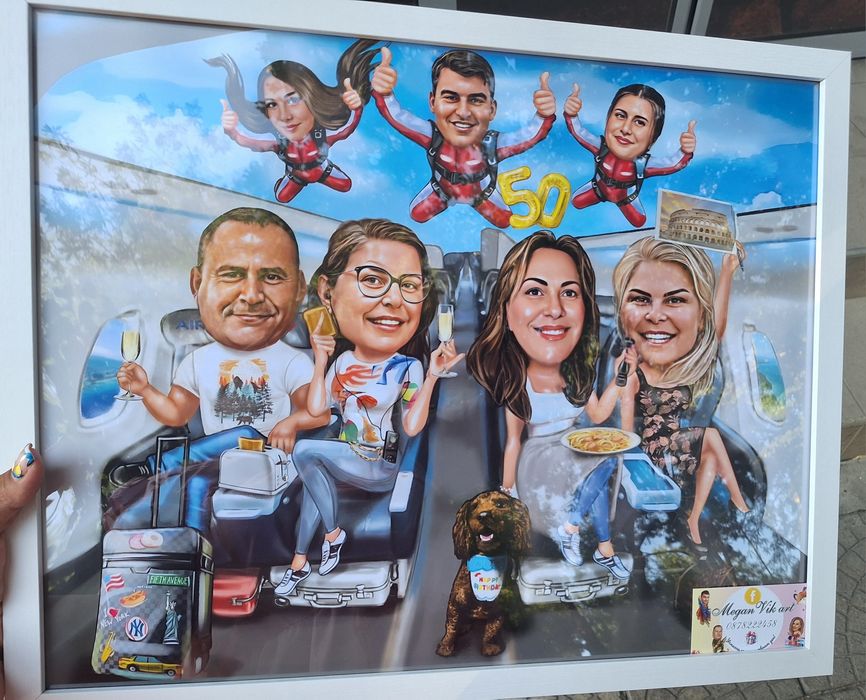 Дигитална  карикатура,портрет или постер