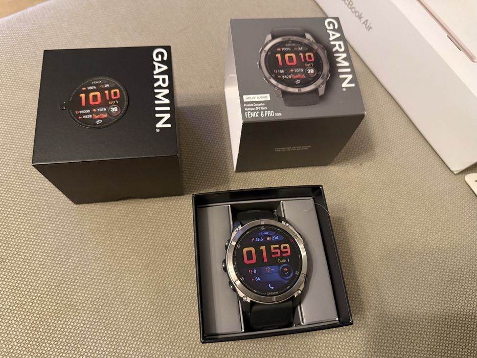 Ceas Garmin Fenix 8 Pro 51 mm Titanium Sapphire full box, NOU