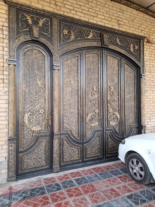 Darvoza, temir panjara, temir stol stullar