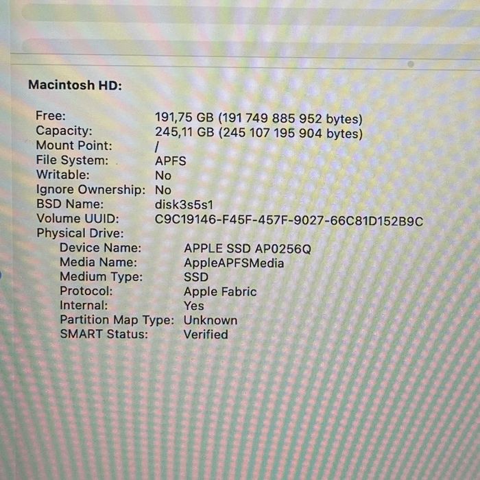 Лаптоп Apple MacBook Air M1 А2337(2020) 256/8GB