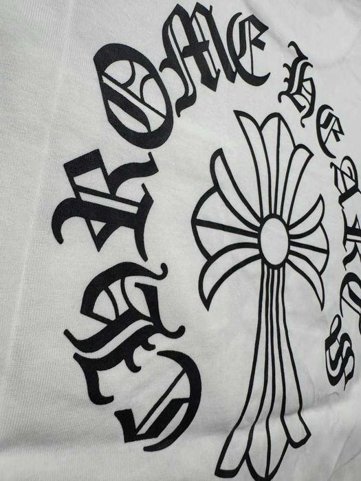 Chrome Hearts "Neck Logo" White T-shirt