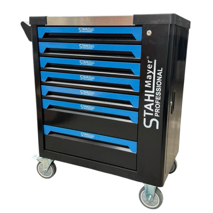 Шкаф/количка с инструменти 251 части 7 чекмеджета STAHLMAYER BLUE LİNE