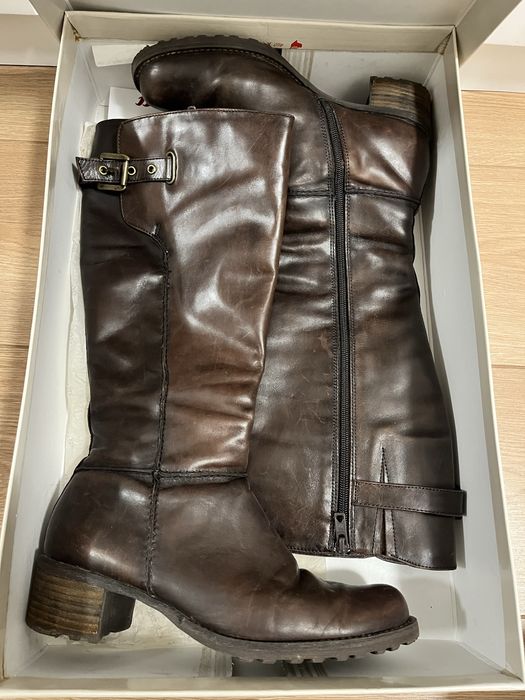 Италиански ботуши Bata от естествена кожа номер 37