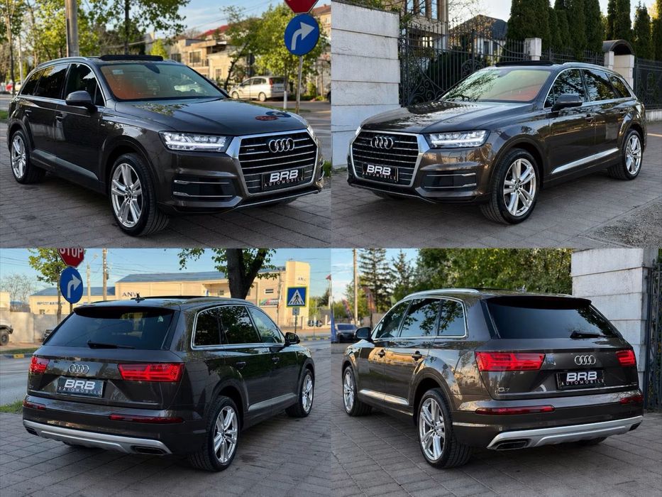 • Audi Q7 2017 3.0 Diesel 272 cp / S-line / Matrix / Panoramic - 7 Locuri • Parc Auto / Rate / Garantie •