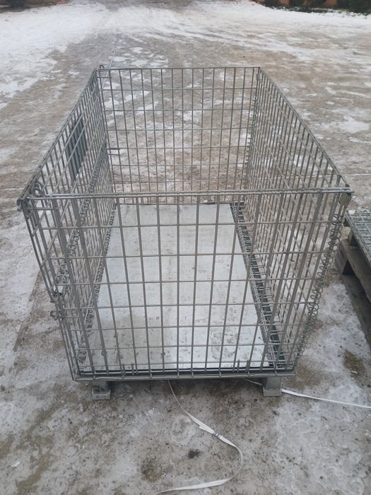 Box paleți metalice industriale zincat  120x80x90