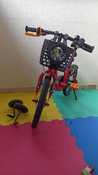 Bicicleta copii B'Twin 2 in 1 (cu/fara pedale) roti 14" (Discover 500) - Ridicare personala S4 - 400 RON