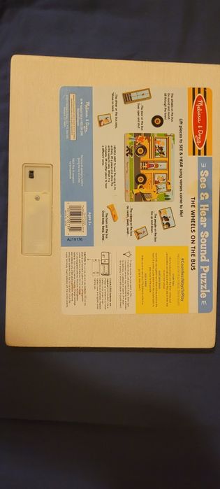 Puzzle lemn muzical  Wheels on the bus