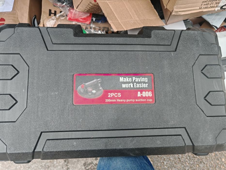 Set 2 ventuze cu pompa de vacuum și  indicator cu manometru