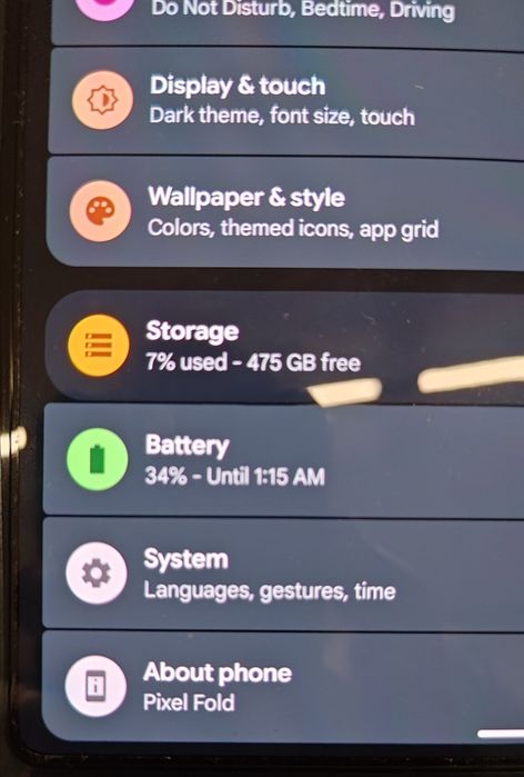 Google pixel fold-varianta 512 GB (cel mai mic pret online)