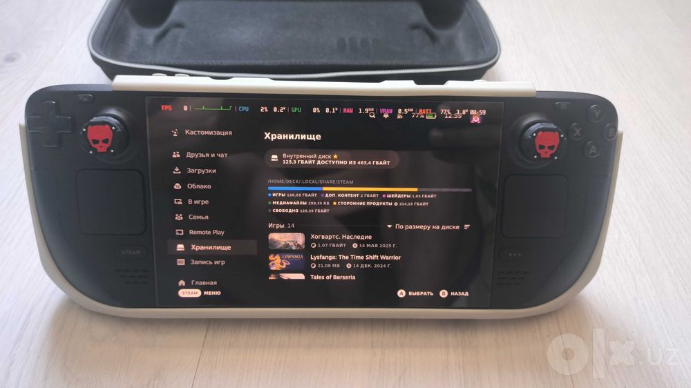 Продаю свой Steam Deck OLED 512 GB + кейс + док-станция