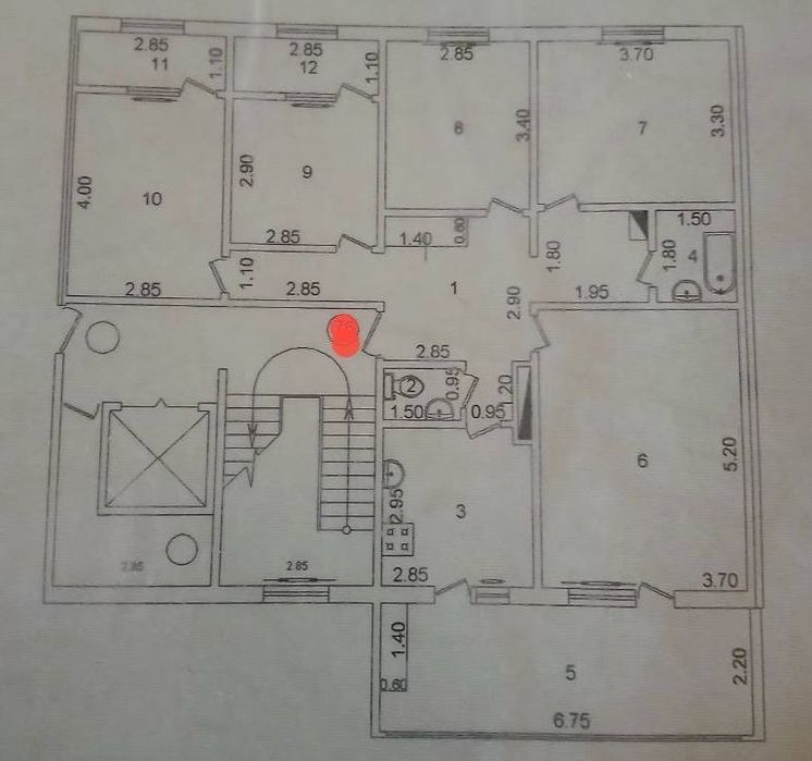 Квартира  Госпитальный  Сзади ЖК Mirabad Avenue 5/2/9 110 кв.м
