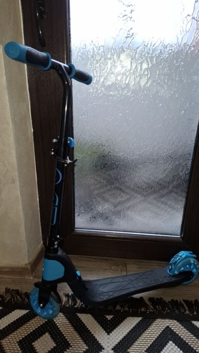 Trotineta cu 2 roti, lumini, pliabila, Evo, Light Speed, Albastru