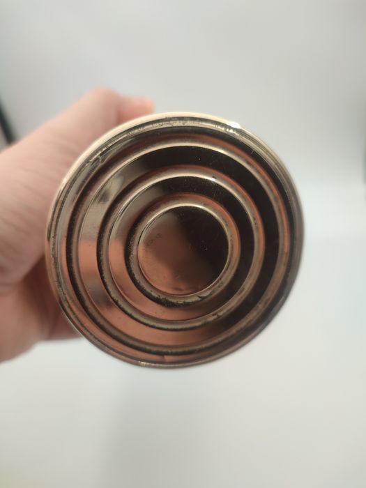 Винтидж урна за свещ от зелен мраморен оникс