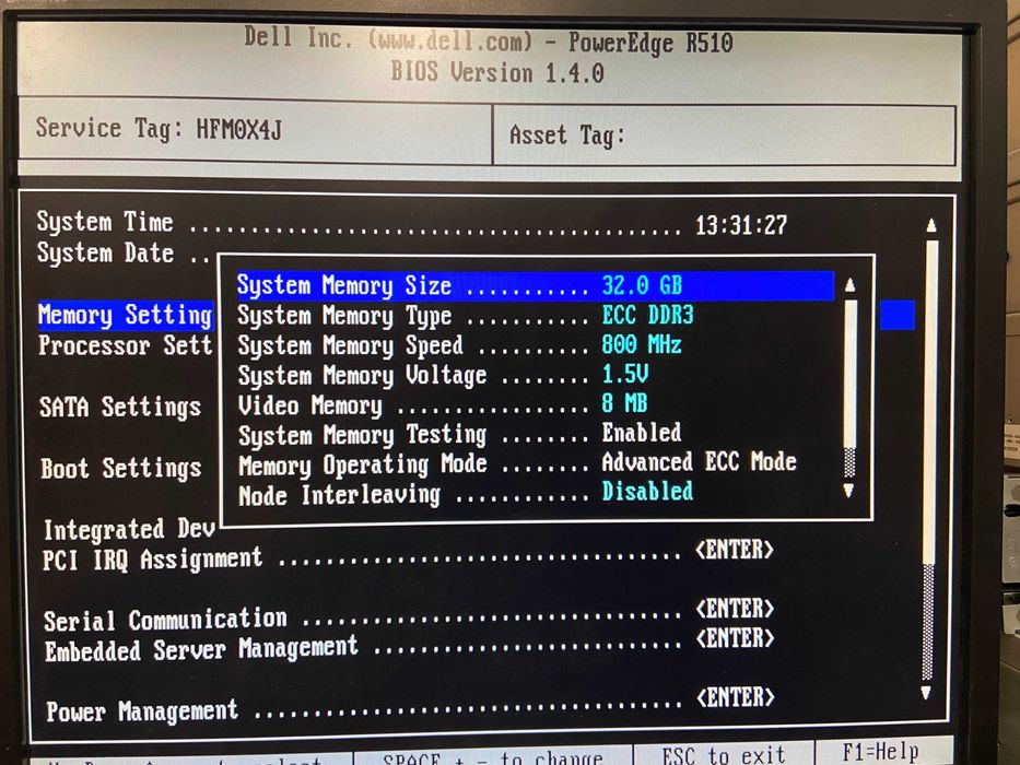 Сървър Dell R510 Xeon E5507, 32GB RAM, PERC H700, 8 x 3.5", 2x 1100W