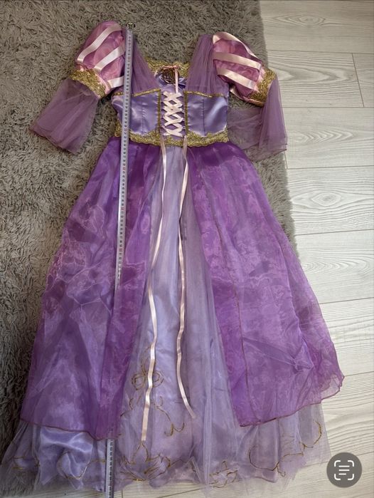 Детска рокля рапунцел за дете 9-10 год.