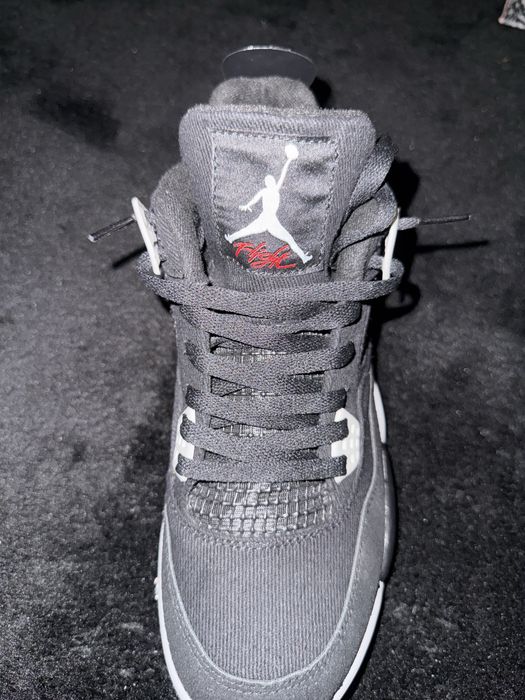 Jordan 4 Black Canvas