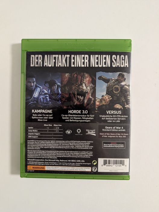 Vând joc pentru Xbox One S - Gears Of War 4