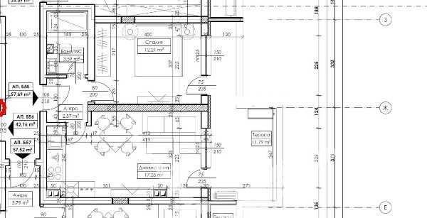 Двустаен апартамент Гагарин